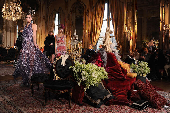 Модели на Galliano