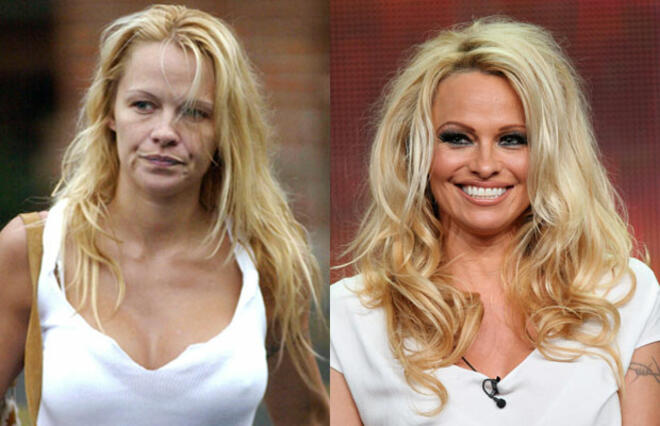 Pamela Anderson - вярно, че не гледаме много често към лицето й, но тази снимка...