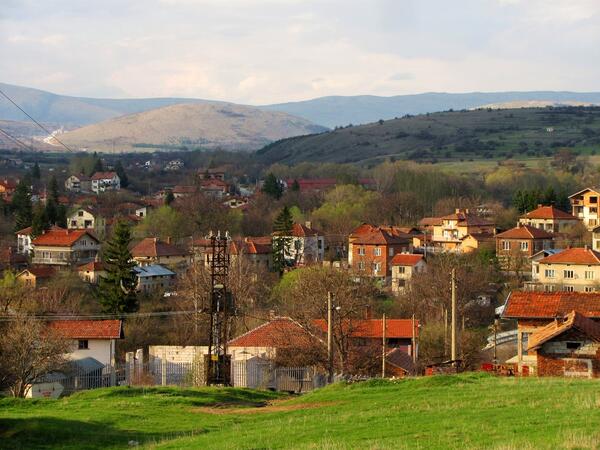 Село Алдомировци погледнато отгоре