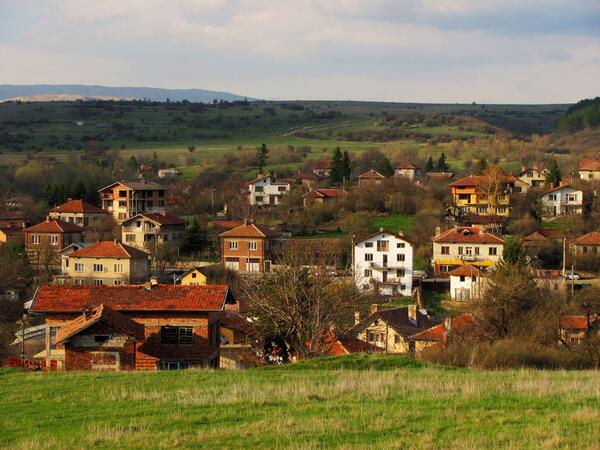 Село Алдомировци погледнато отгоре