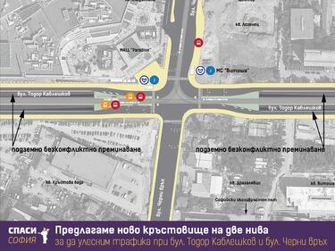 "Спаси София" с идея за ново кръстовище на 2 нива до МОЛ "Парадайс"