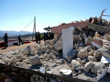 Ново силно земетресение на остров Крит е било регистрирано тази сутрин