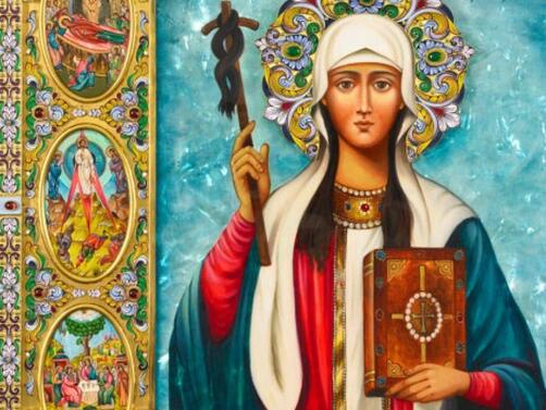 На 14 ти януари православната църква почита Света Равноапостолна Нина Легендата