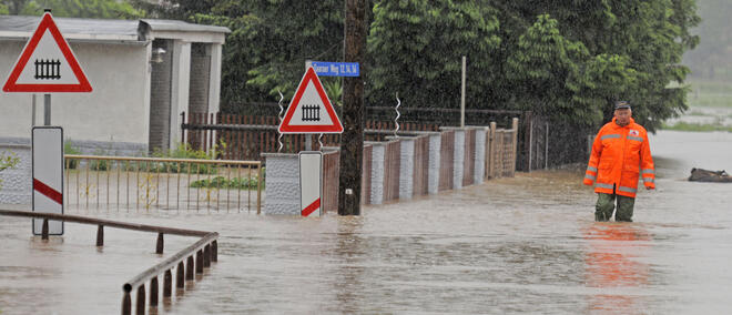 Вода до колене по германските улици