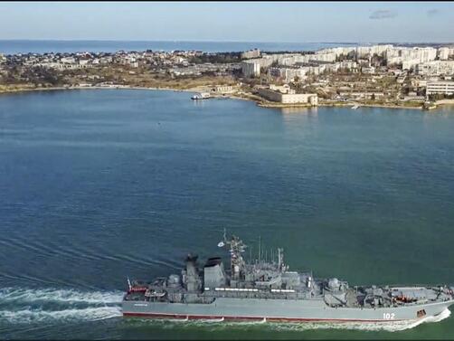 Руският крайцер Москва е потънал Това съобщиха руските държaвни медии