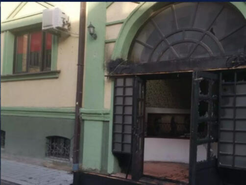 Има арестуван за палежа на входната врата на българския културен дом