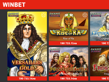 Легендарните игри на EGT ви очакват в новия сайт на WINBET