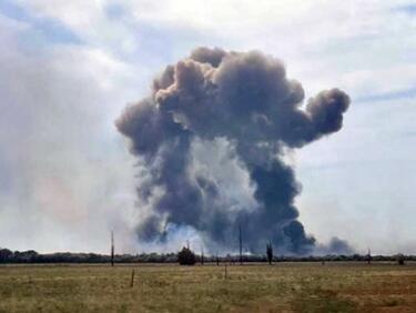 Взривове от склад за боеприпаси в Крим