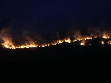 Горски пожар у нас доближава села в турския окръг Одрин