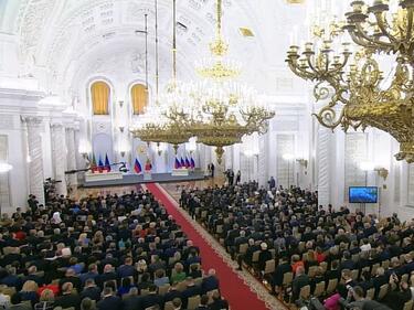 На тържествена церемония в Кремъл: Путин обяви разширяването на Русия 
