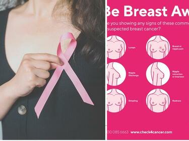Знаци и симптоми на рак на гърдата, за които трябва да внимавате