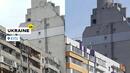 Обновиха поразен от ракети блок в Киев до неузнаваемост