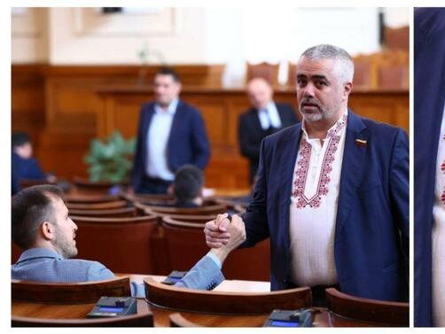 Депутат събра погледите на колегите си с патриотичен дрескод Иван