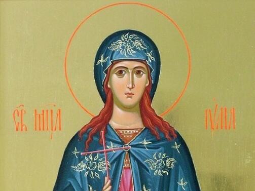 На 21 декември църквата почита Света Юлиания Тя била дъщеря