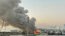 Голям пожар избухна на пристанище Бургас-запад