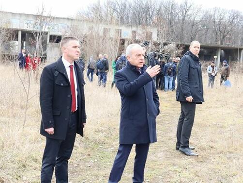 Служебният премиер Гълъб Донев инспектира напредъка по изграждането на Националната