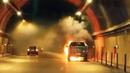 Пикап се запали и изгоря насред тунел "Витиня", движението на магистрала "Хемус" е спряно