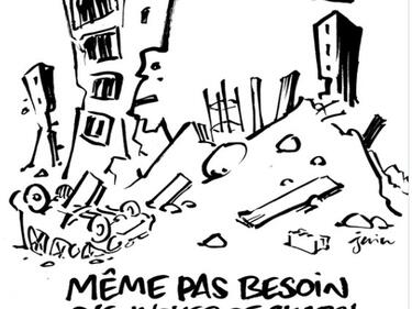 „Шарли Ебдо” със скандална карикатура за земетресението в Турция
