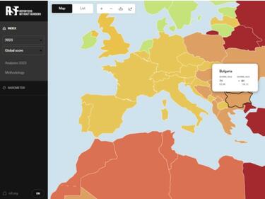 България се изкачи с 20 места в индекса на "Репортери без граници"
