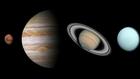 Венера, Юпитер, Меркурий и Уран са подредени днес в права линия една до друга