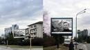Два билборда с лика на Навални пред Руското посолство