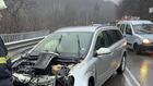 Верижна катастрофа с четири товарни автомобила затвори главния път Велико Търново-Русе
