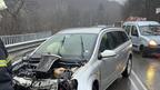 Верижна катастрофа с четири товарни автомобила затвори главния път Велико Търново-Русе