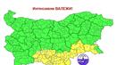 Жълт код за интензивни валежи в тези области за сряда