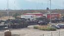 Катастрофа между кола "Ягуар" и камион от военен конвой в София