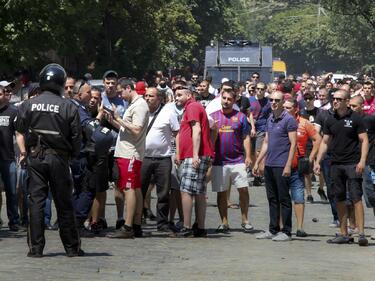 Мирният протест на ЦСКА вече не е толкова спокоен