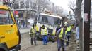 Камион потъна на бургаска улица